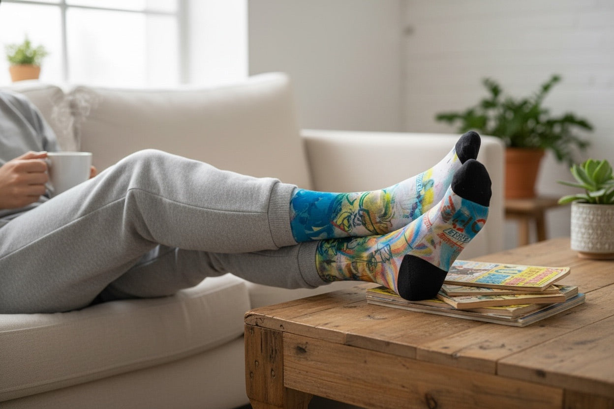 POPEYE TIE DYE - COMPRESSION SOCKS