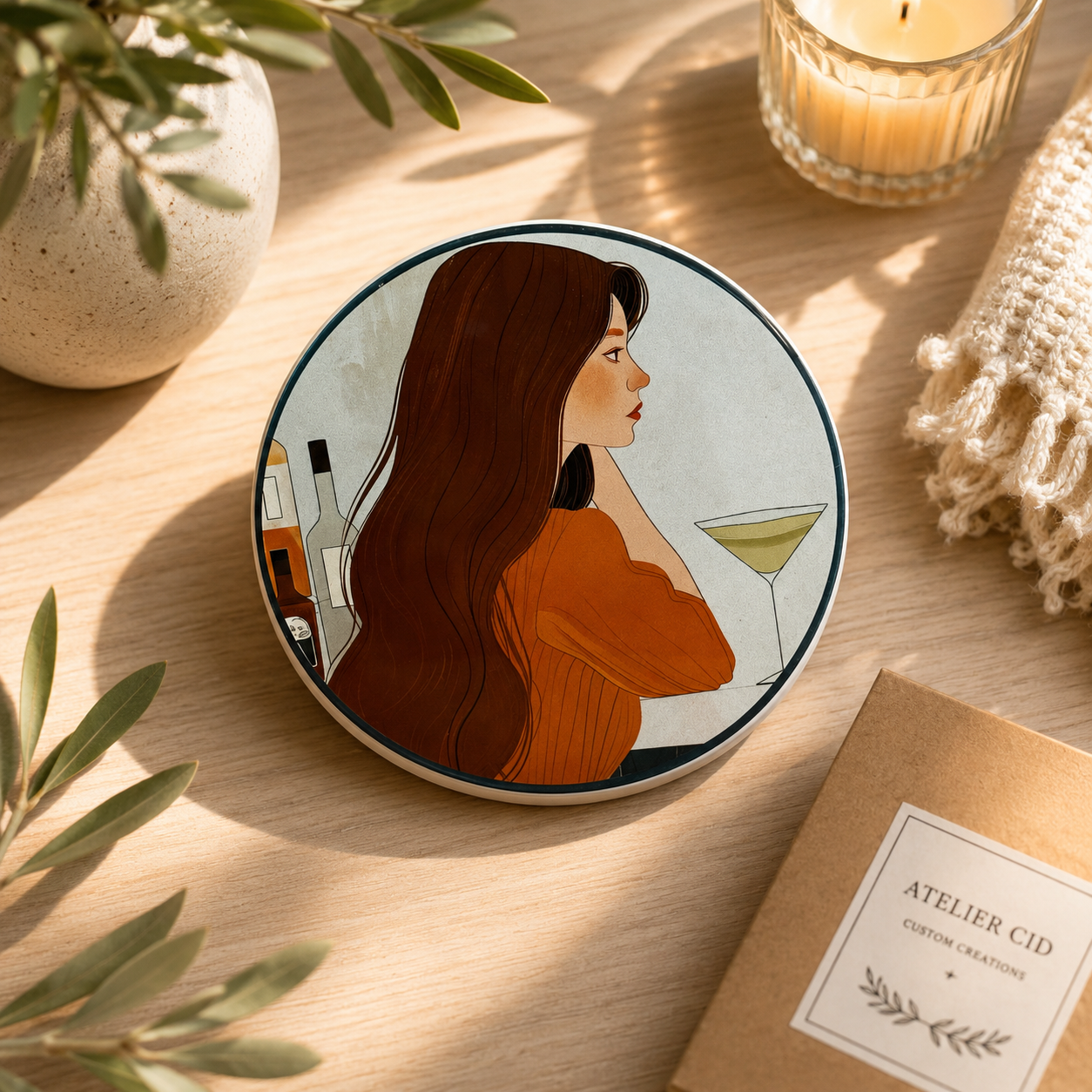 Martini Mood, Ceramic coaster